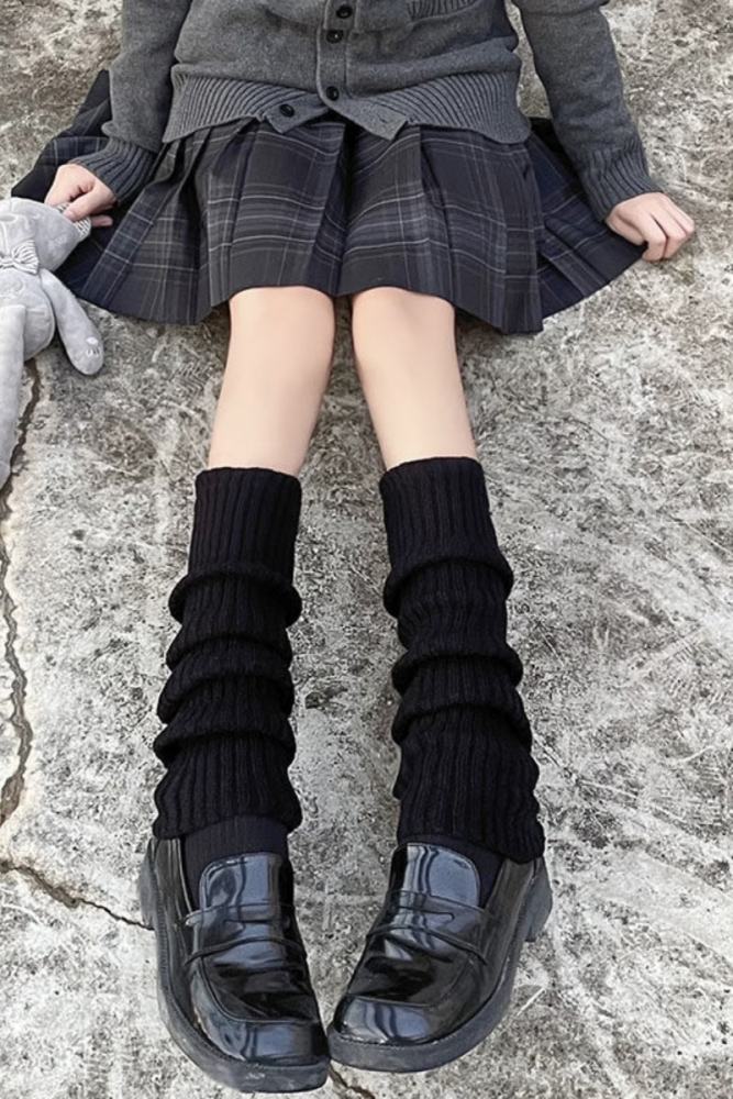 Hua Nai Cat Warm Slouchy Knee High Socks