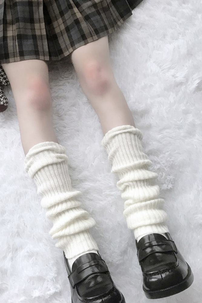 Hua Nai Cat Warm Slouchy Knee High Socks
