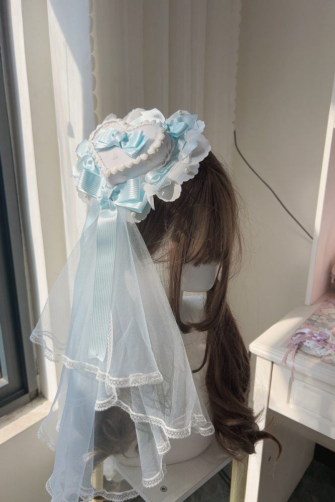 Heart Bowknot Tea Party Lovely Lolita Little Hat
