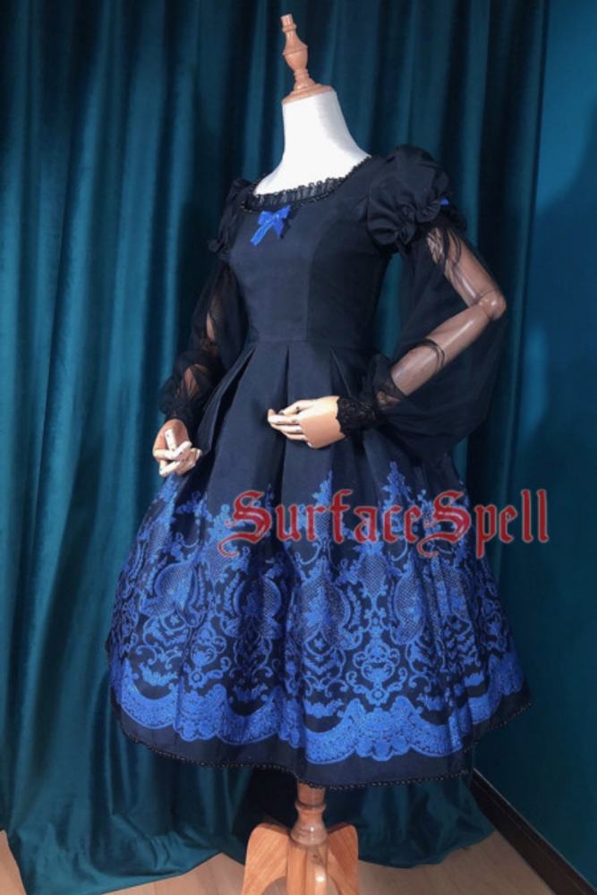 Surface Spell ~Nocturne Jacquard Lolita OP