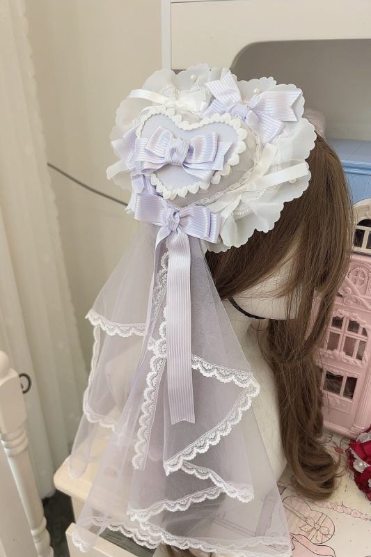 Heart Bowknot Tea Party Lovely Lolita Little Hat