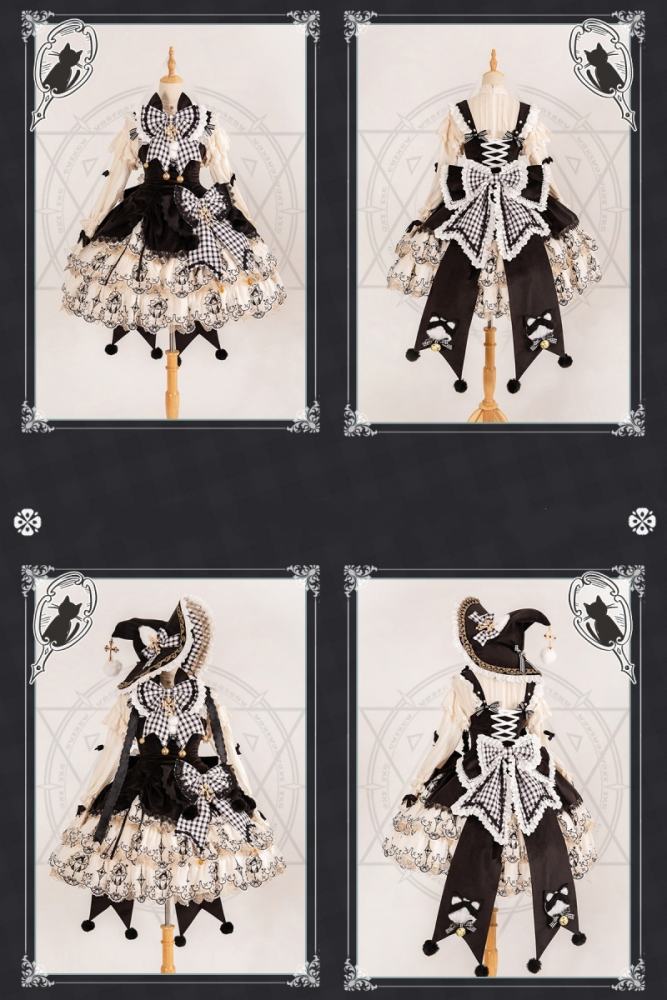Bramble Rose Cat Witch Lolita Dress Full Set