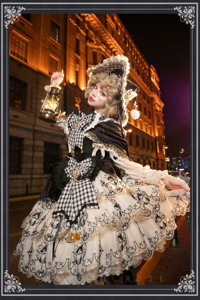 Bramble Rose Cat Witch Lolita Dress Full Set