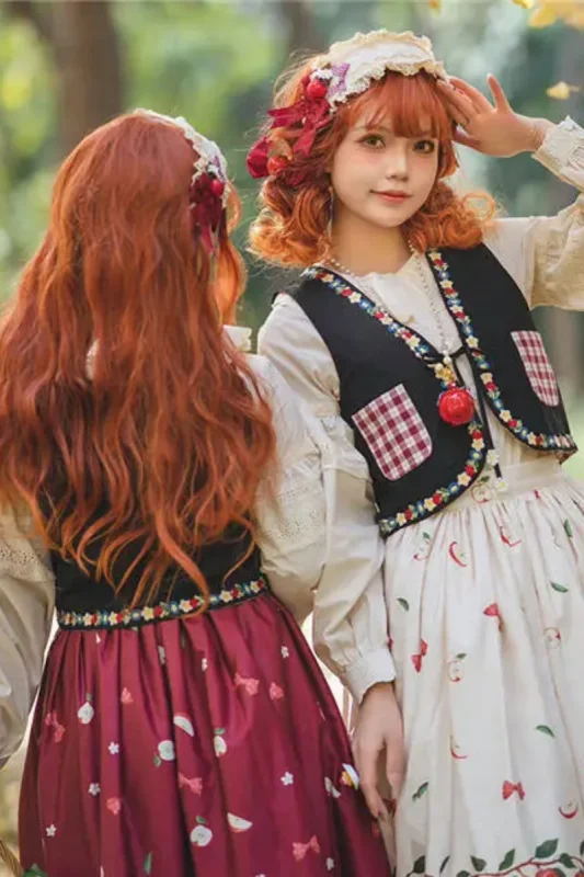 Miss Point Apple Grove Double-sides Wear Lolita Vest