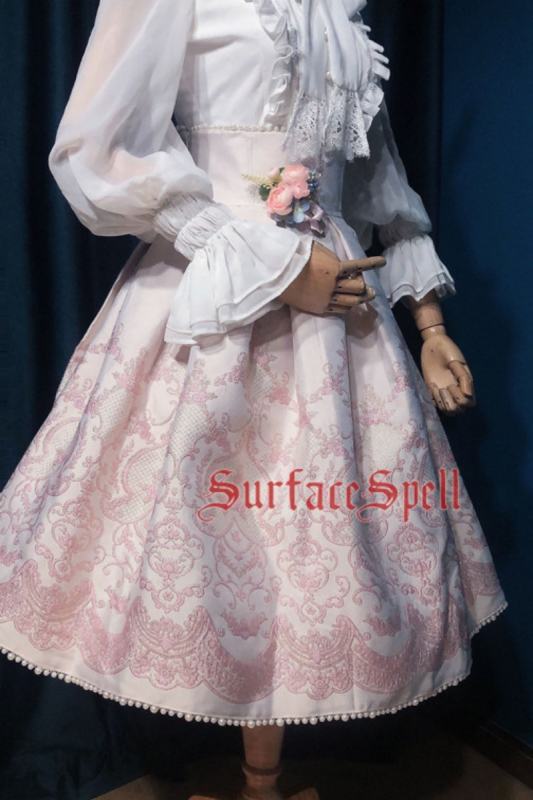 Surface Spell ~Nocturne High Waist Lolita Skirt