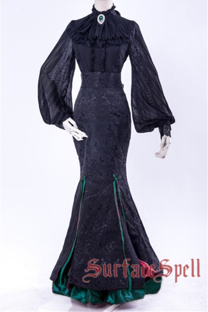 Surface Spell ~Lorelai Gothic Lolita Fishtail Skirt