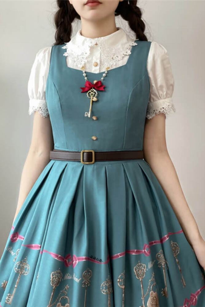 Miss Point Antique Key Classic Lolita Jumper Dress