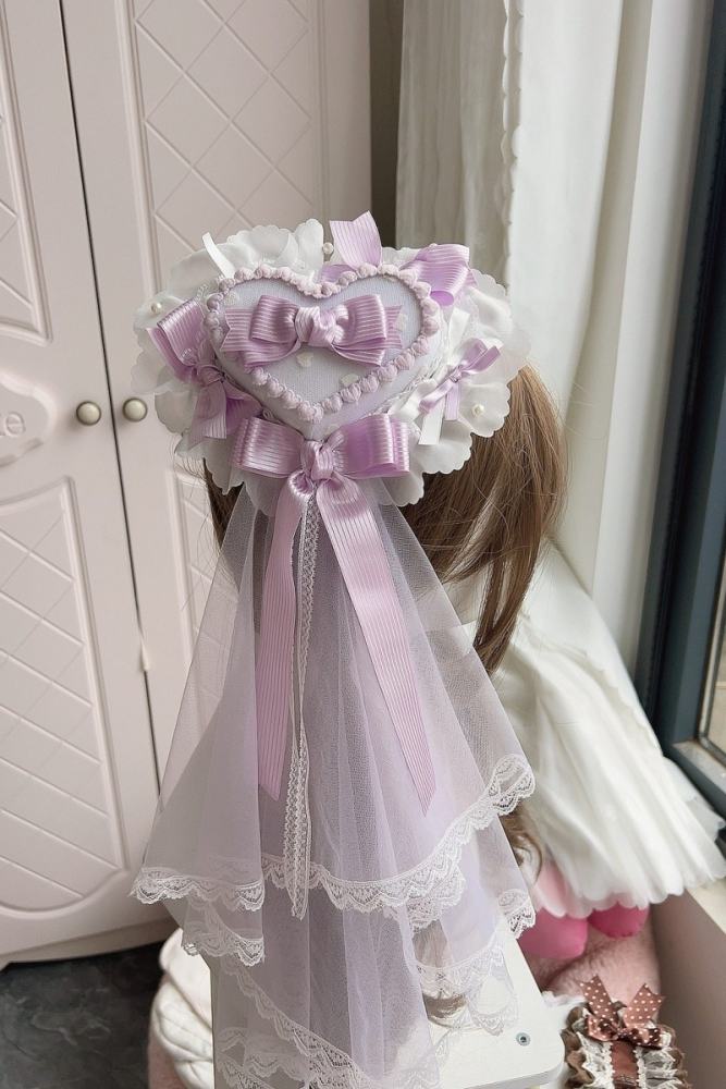 Heart Bowknot Tea Party Lovely Lolita Little Hat
