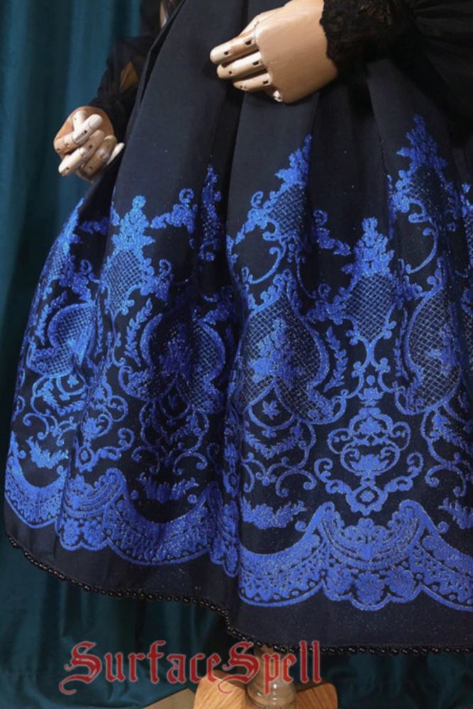 Surface Spell ~Nocturne Jacquard Cotton Lolita JSK