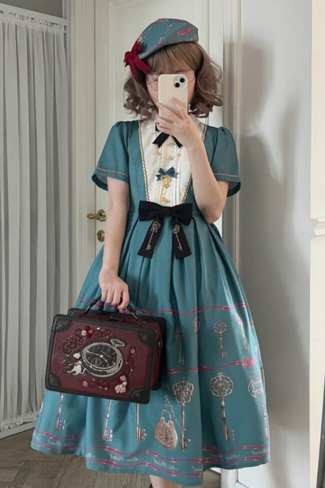 Miss Point Antique Key Classic Lolita OP Dress