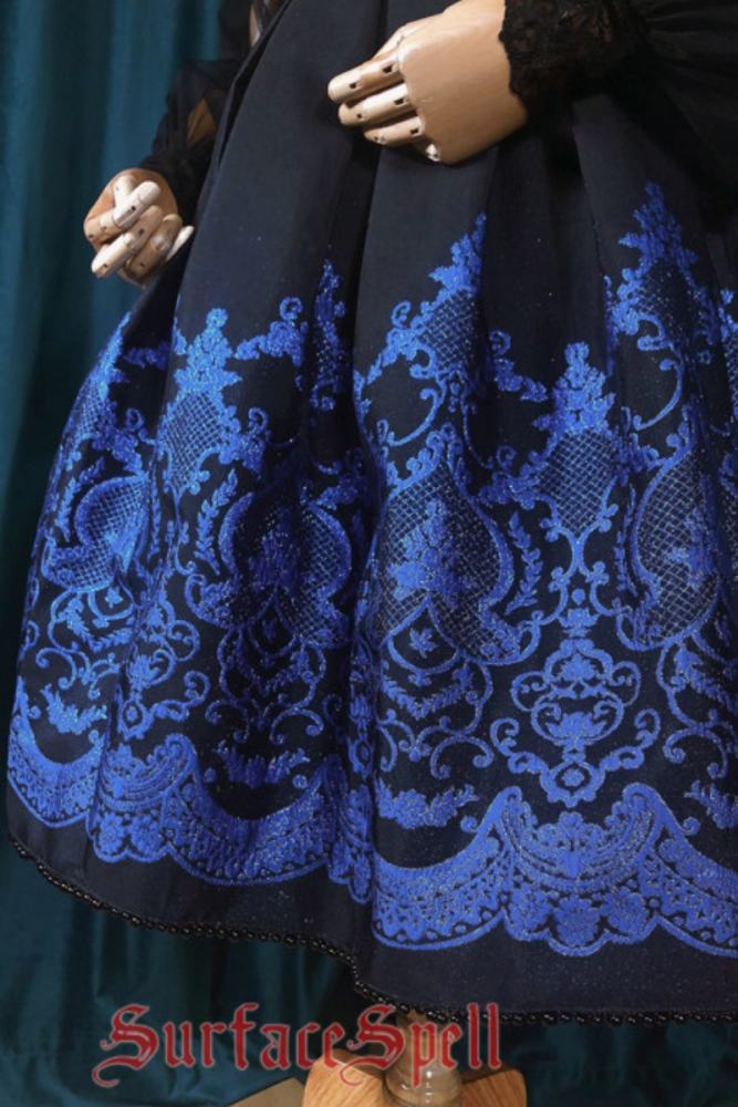 Surface Spell ~Nocturne High Waist Lolita Skirt