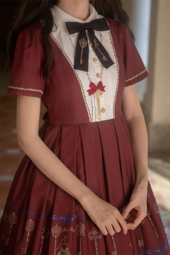 Miss Point Antique Key Classic Lolita OP Dress
