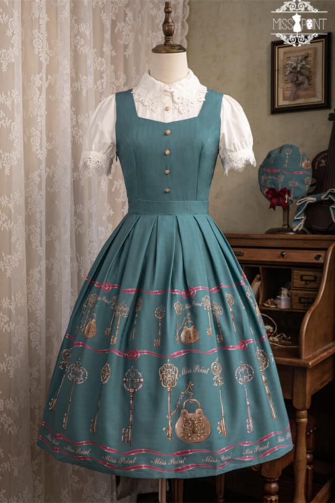 Miss Point Antique Key Classic Lolita Jumper Dress