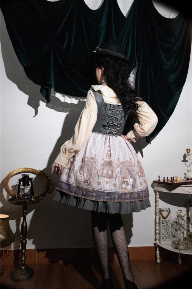 Miss Point ~ Demon Hunting Notes Skirt
