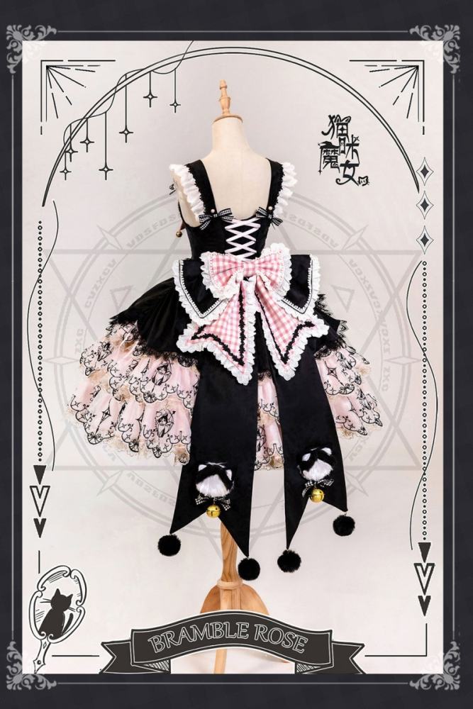 Bramble Rose Cat Witch Lolita Dress Full Set