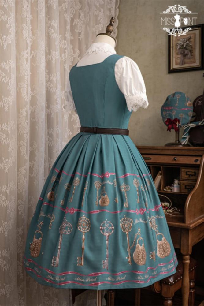 Miss Point Antique Key Classic Lolita Jumper Dress