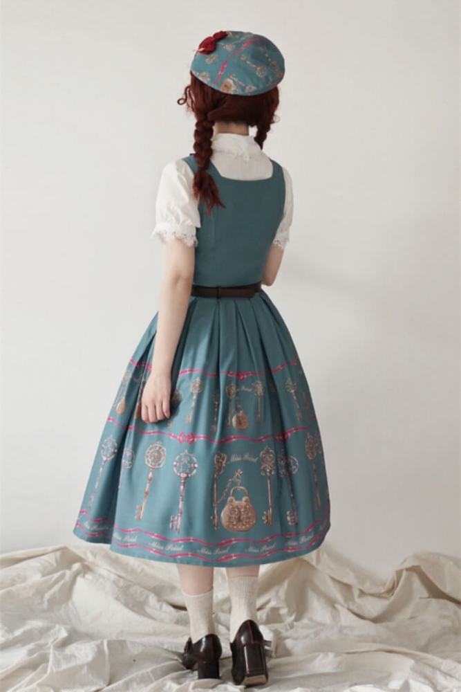 Miss Point Antique Key Classic Lolita Jumper Dress