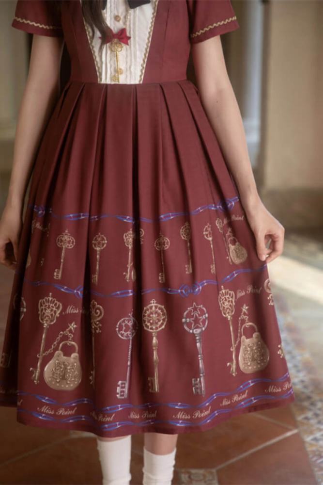 Miss Point Antique Key Classic Lolita OP Dress
