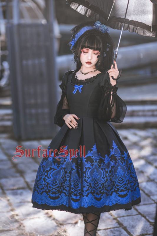 Surface Spell ~Nocturne Jacquard Lolita OP