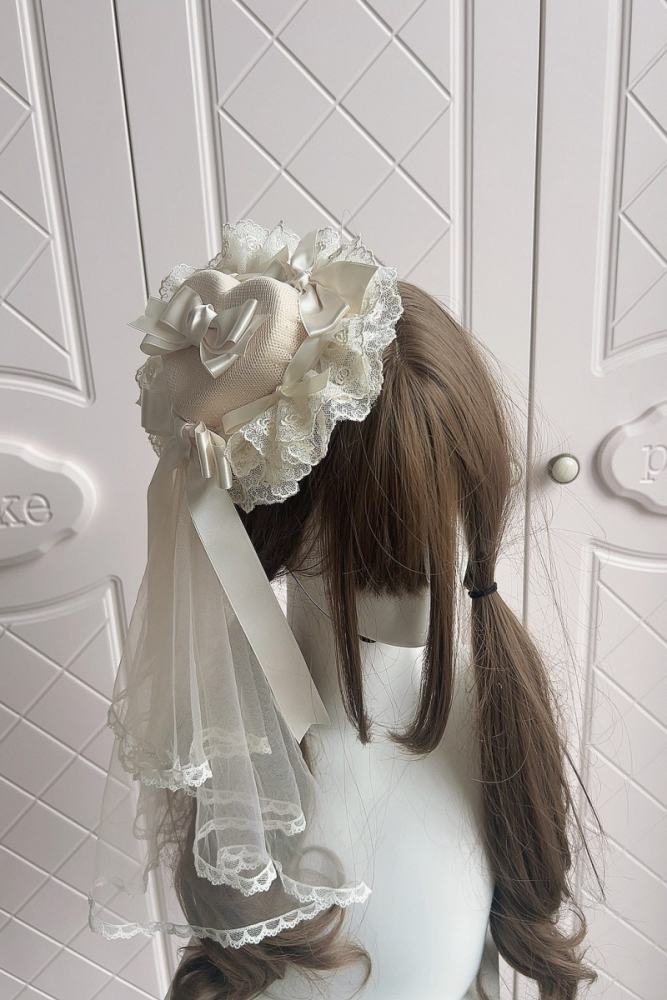 Heart Bowknot Tea Party Lovely Lolita Little Hat