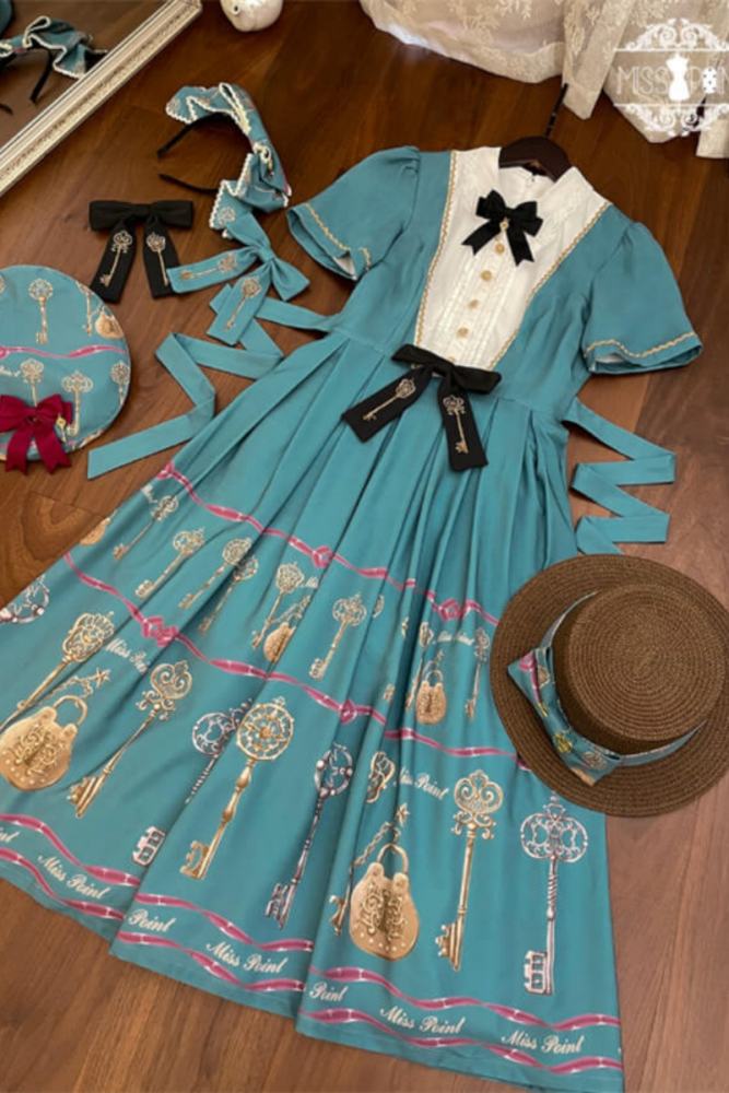 Miss Point Antique Key Classic Lolita OP Dress