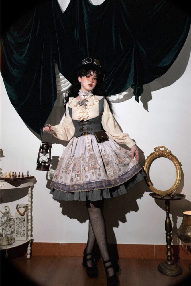 Miss Point ~ Demon Hunting Notes Skirt
