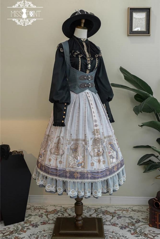 Miss Point ~ Demon Hunting Notes Skirt