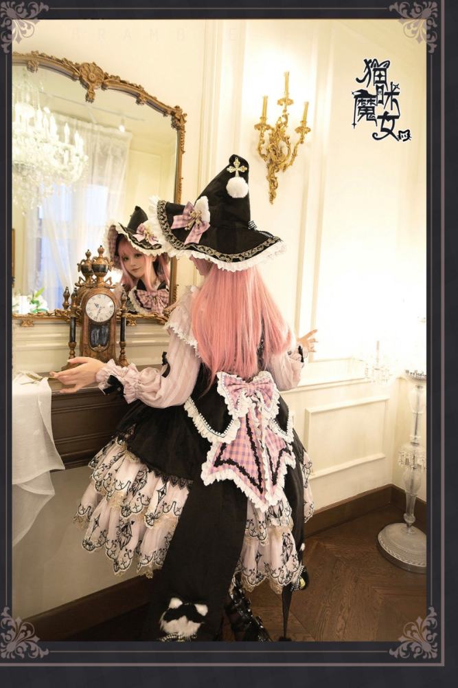 Bramble Rose Cat Witch Lolita Dress Full Set