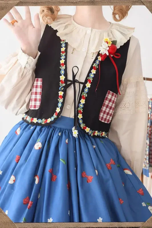 Miss Point Apple Grove Double-sides Wear Lolita Vest