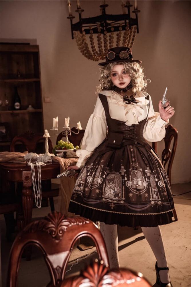 Miss Point ~ Demon Hunting Notes Skirt