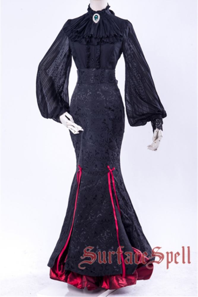 Surface Spell ~Lorelai Gothic Lolita Fishtail Skirt