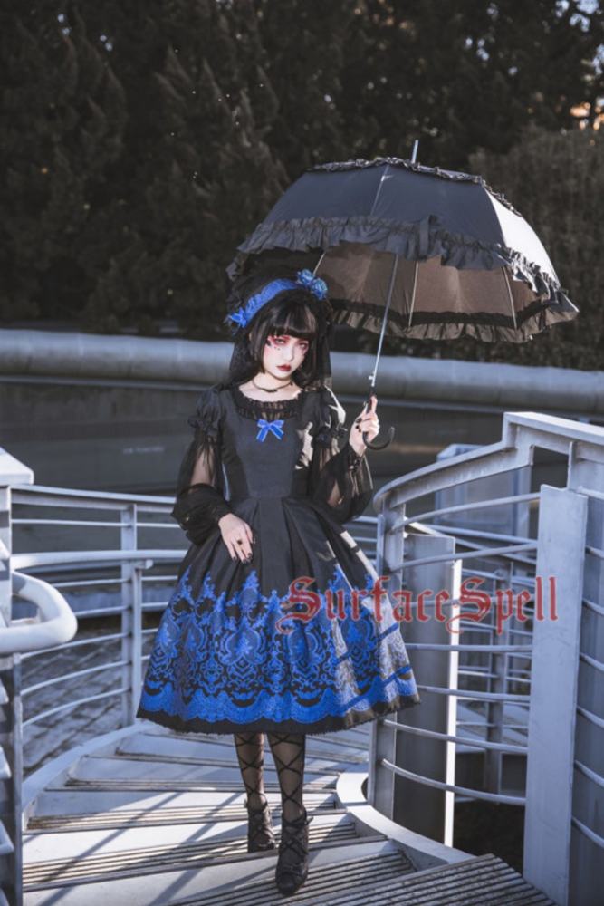 Surface Spell ~Nocturne Jacquard Lolita OP