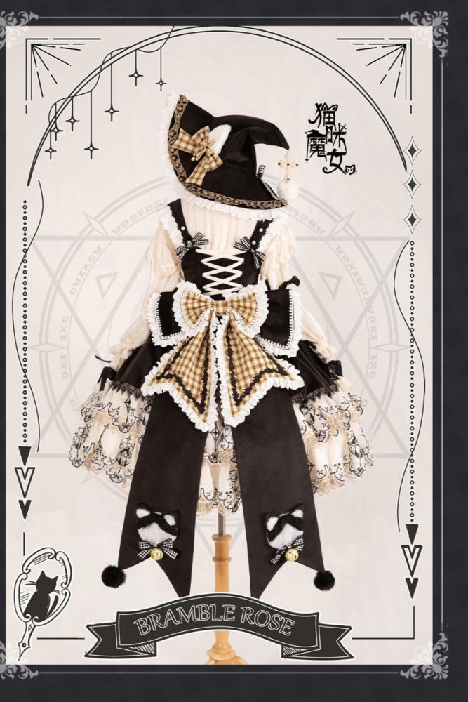 Bramble Rose Cat Witch Lolita Dress Full Set