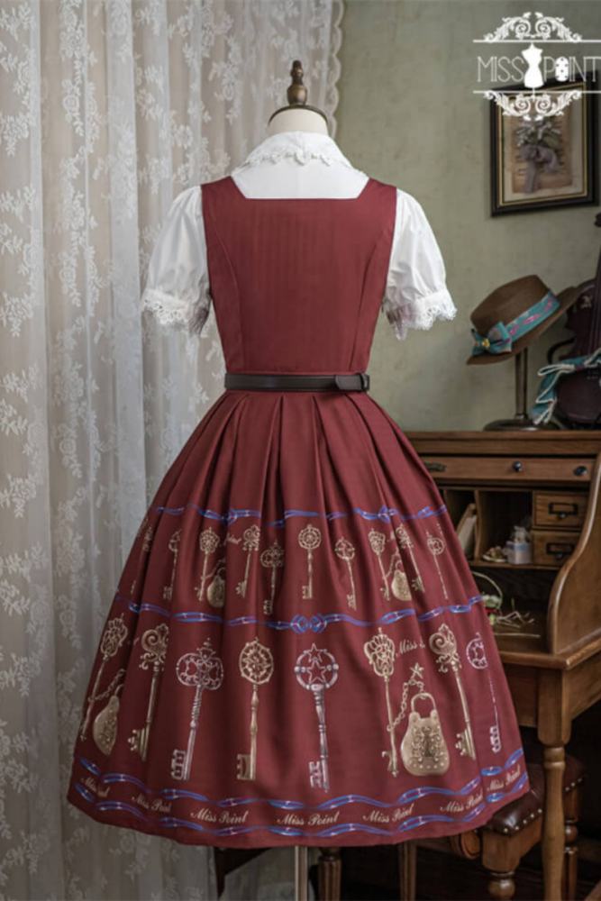 Miss Point Antique Key Classic Lolita Jumper Dress