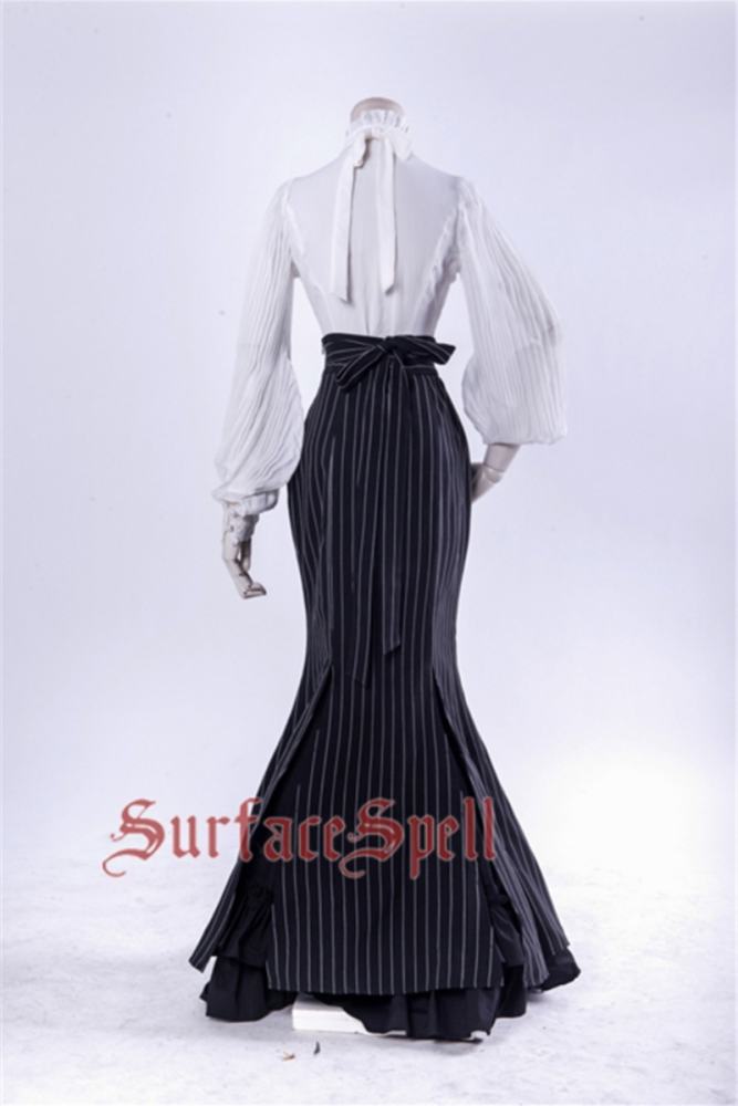 Surface Spell ~Lorelai Stripe Lolita Fishtail Skirt