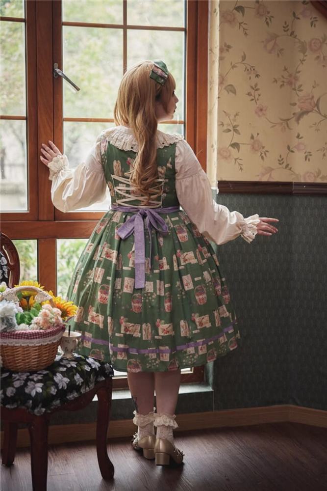 Miss Point Forest Book Lolita Jumper Dress