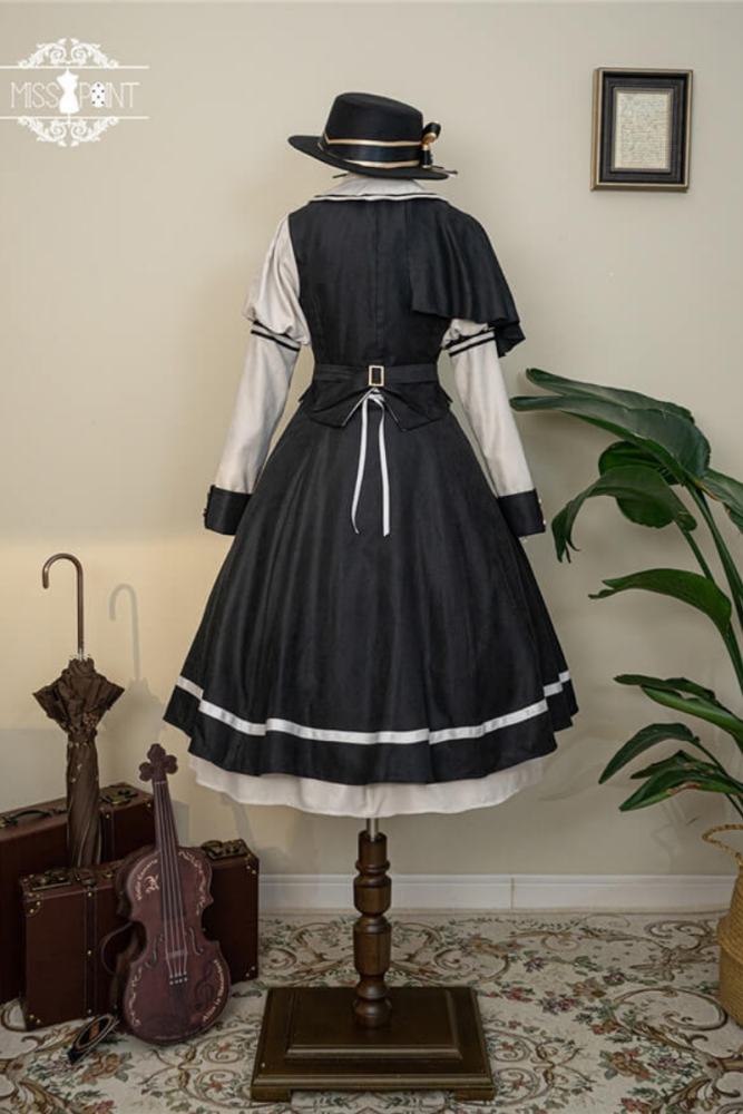 Miss Point Golden Movement College Lolita Cape Coat