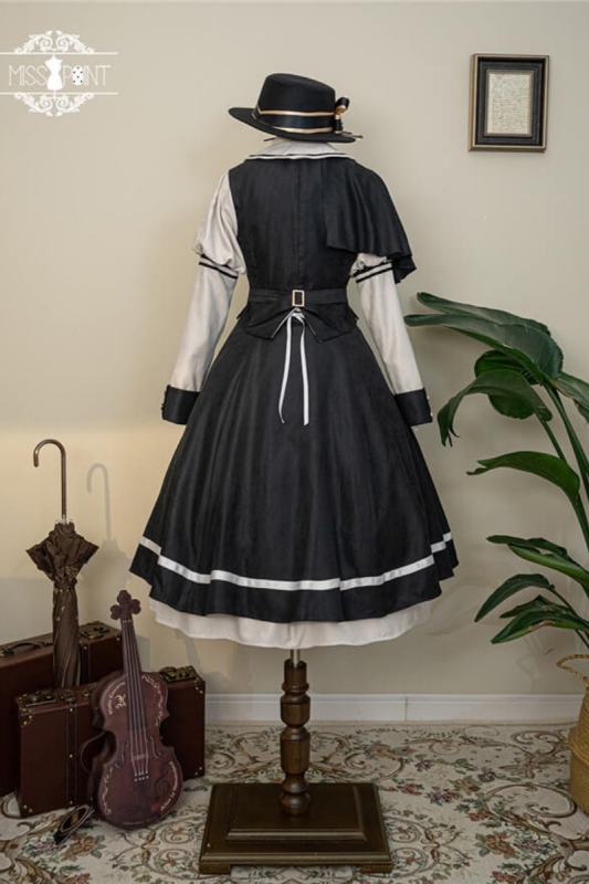 Miss Point Golden Movement College Lolita Cape Coat