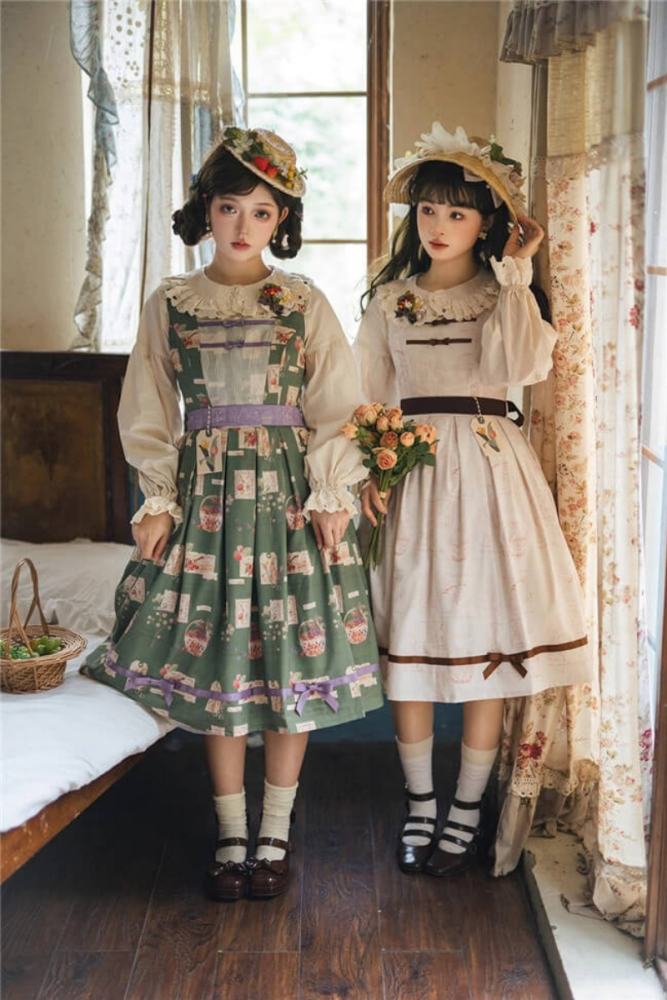 Miss Point Forest Book Lolita Jumper Dress