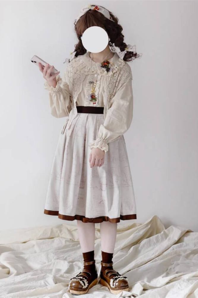 Miss Point Forest Book Lolita Skirt