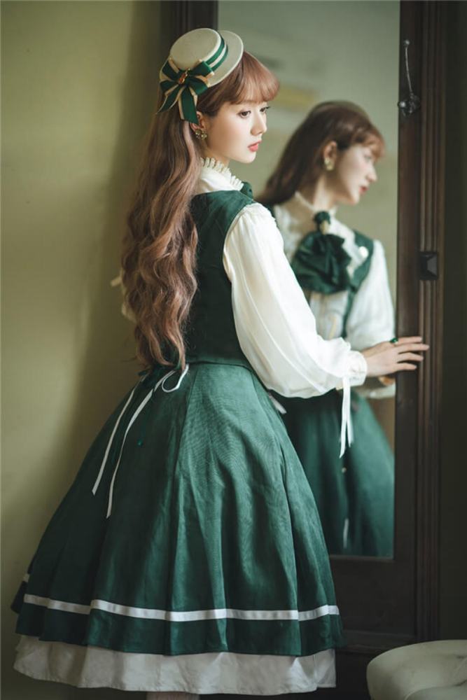 Miss Point Golden Movement College Lolita Vest