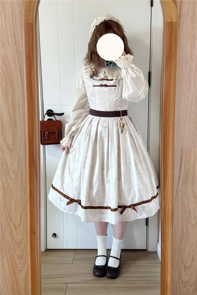 Miss Point Forest Book Lolita Jumper Dress