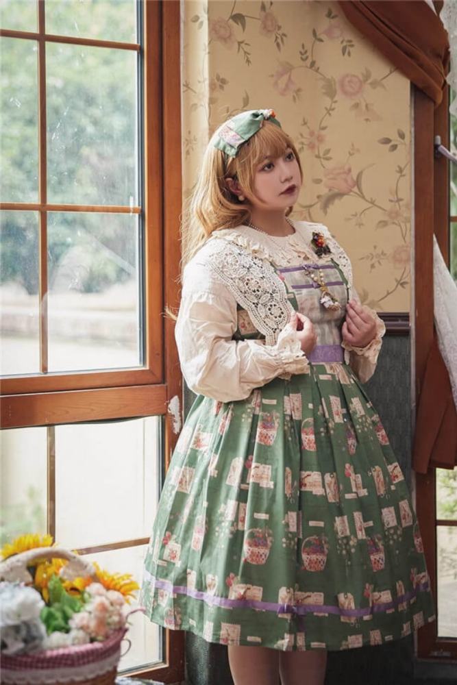Miss Point Forest Book Lolita Jumper Dress