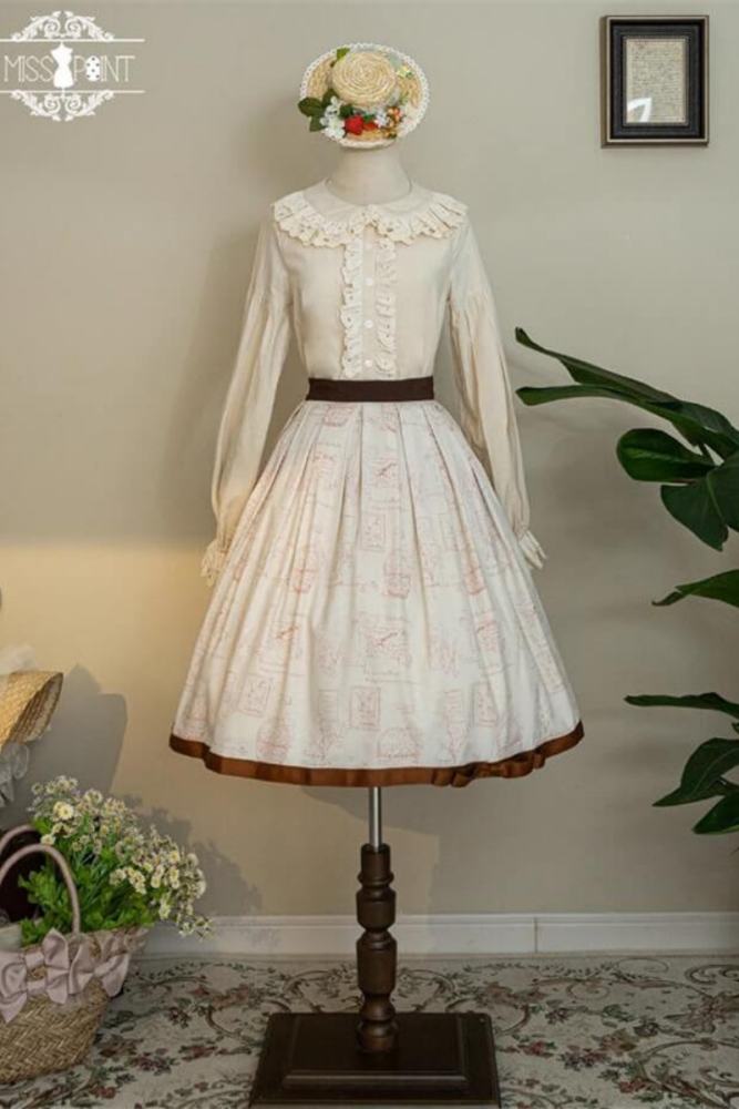 Miss Point Forest Book Lolita Skirt