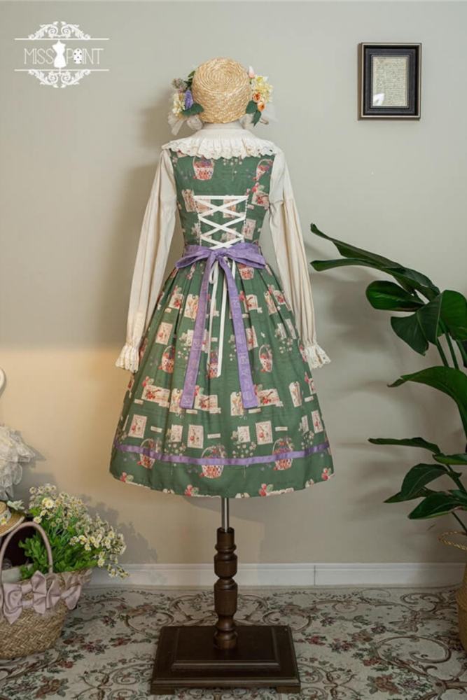 Miss Point Forest Book Lolita Jumper Dress