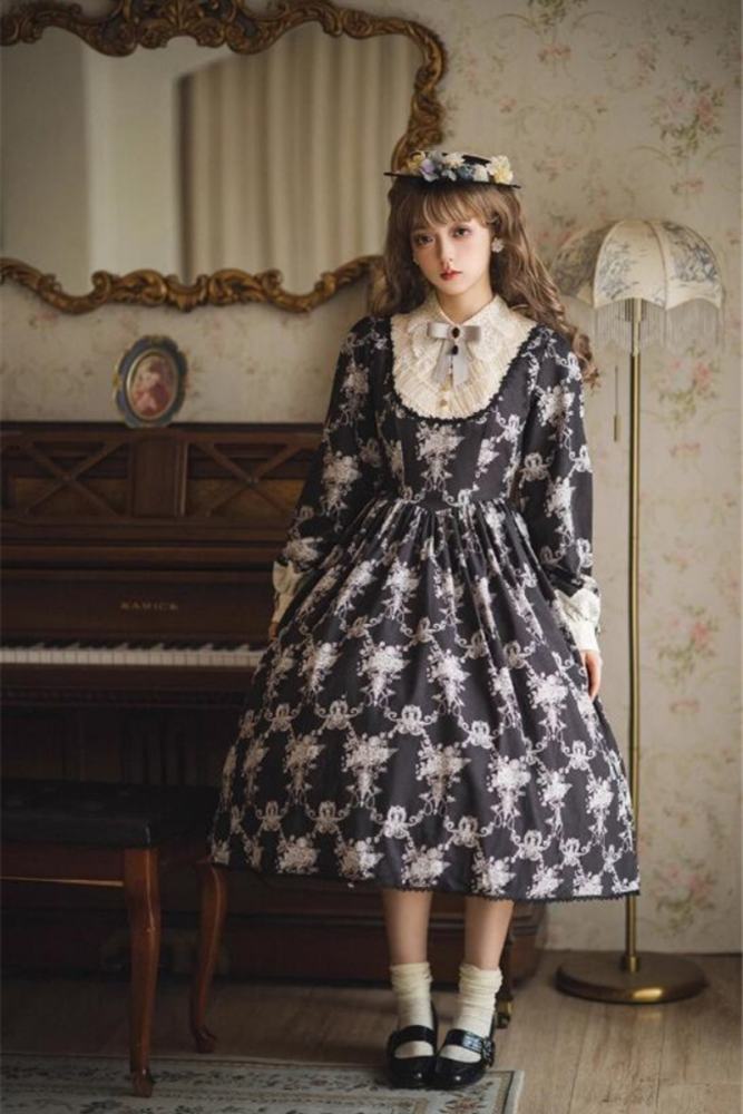 Miss Point Antique Wall Classic Lolita Dress One Piece