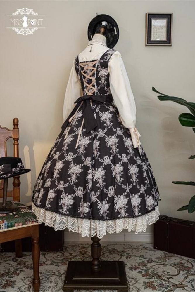 Miss Point Antique Wall Classic Lolita Jumper Dress