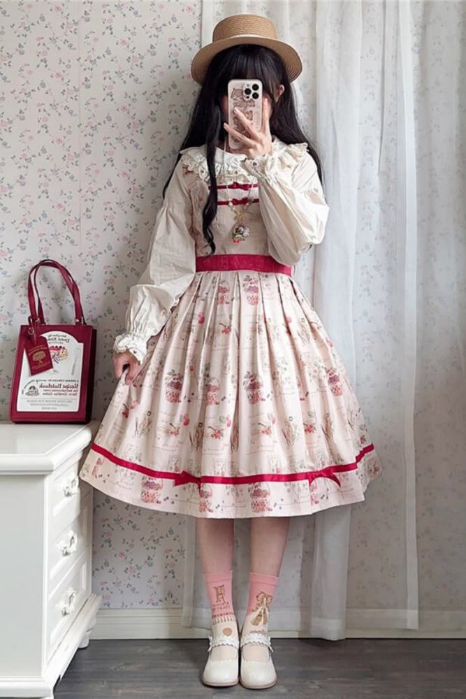 Miss Point Forest Book Lolita Jumper Dress