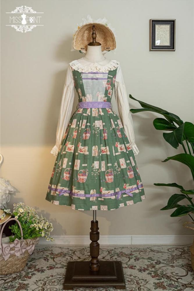 Miss Point Forest Book Lolita Jumper Dress