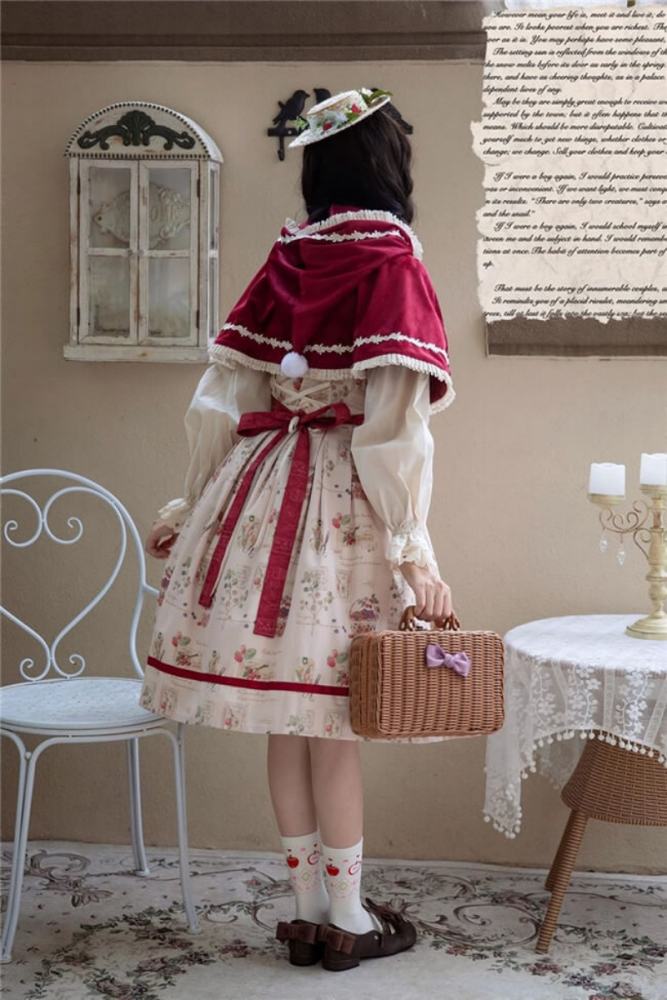 Miss Point Forest Book Lolita Jumper Dress